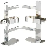 Wenko Turbo-Loc® Eck Shampoohalter Duo Clippsy - Silber