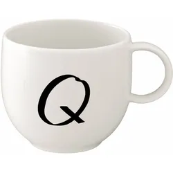 like. by Villeroy & Boch Kaffeebecher Letters Q 290 ml Premium Porcelain Weiß