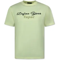 Top Star  T-Shirt Tupac Shakur Oversized Mit Print  in Gelb, EU XL