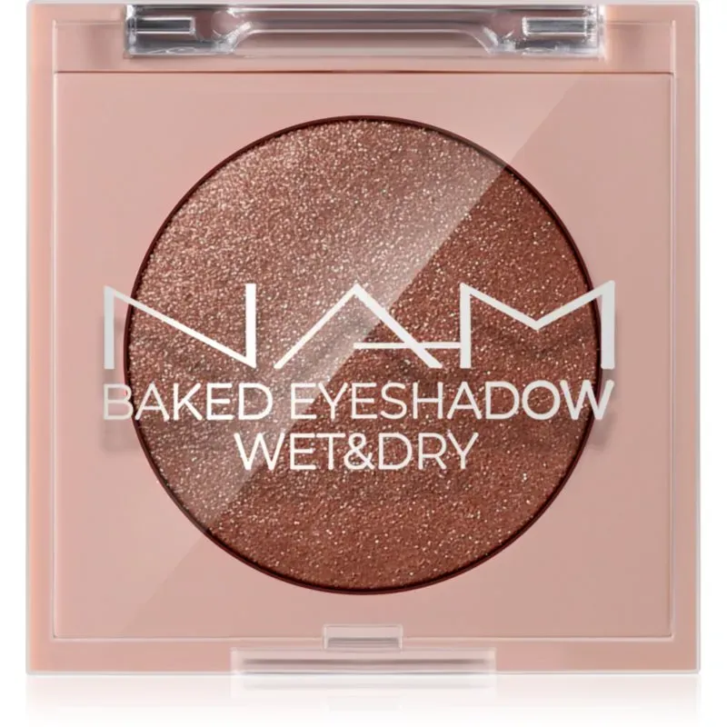 NAM Baked Eyeshadow Lidschatten mit Glitter 03 Gold Rush 4 g