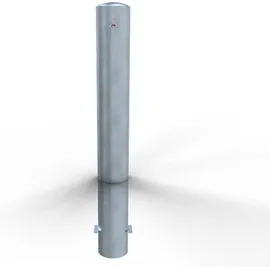 Schake Stahlrohrpoller Ø 152 x 1500 mm Weiß/Feuerverzinkt