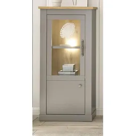 furn.design Vitrine Rideau 68 x 142 x 37 cm Grau