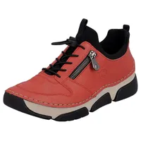 Rieker Slip-On Sneaker, mit Gummizug und Schnellverschluss rot