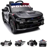 ES-Toys Dodge Polizei Elektroauto schwarz (12 V)