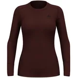 Odlo Damen Langarmshirt BL TOP crew neck L/S 111601 L - Fudge - L