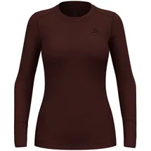 Odlo Damen Langarmshirt BL TOP crew neck L/S 111601 L - Fudge - L