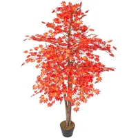 Homescapes Kunstbaum Rot/Orange Ahornbaum 160 cm