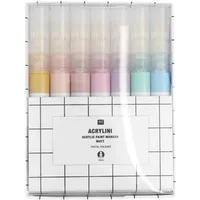 Rico Design Acrylini Marker Set Pastel Colours, 7 Farben