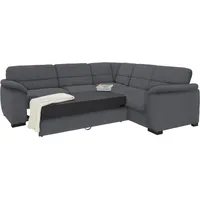 sit&more Ecksofa SIT & MORE "Montego L-Form, B: 255 cm", grau (anthrazit), B:255cm H:88cm T:225cm, Luxus-Microfaser (90% Polyester, 10% Polyamid);Struktur (100% Polyester);Luxus-Microfaser ALTARA NUBUCK (100% Polyester), Sofas, Ecksofa, wahlweise mit Bettfunktion