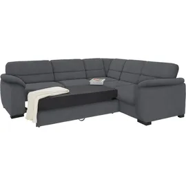 sit&more Ecksofa SIT & MORE "Montego L-Form, B: 255 cm", grau (anthrazit), B:255cm H:88cm T:225cm, Luxus-Microfaser (90% Polyester, 10% Polyamid);Struktur (100% Polyester);Luxus-Microfaser ALTARA NUBUCK (100% Polyester), Sofas, Ecksofa, wahlweise mit Bettfunktion