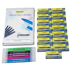 ONLINE® 81626 Tintenpatronen und Tintenkiller Set königsblau