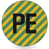 Betriebsausstattung24 Etiketten PE Schutzleiter 1,6 cm Ø