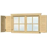 Fensterladen SKANHOLZ, beige (natur), Holz, Fensterläden