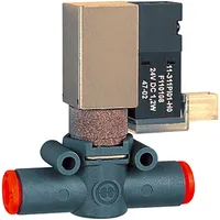 Riegler 3/2-Wege-Magnetventil schallgedämpfte Entlüftung, NC, Schl.6