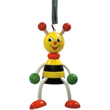 Hess Spielzeug Hess Holzspielzeug 14703 - Schwingfigur aus Holz mit Metallfeder, Serie Biene, für Kinder ab 3 Jahren, handgefertigt, Geschenk zum Geburtstag, Weihnachten oder Ostern