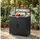 feasto Gartenschrank 80 x 48 x 113 cm Schwarz