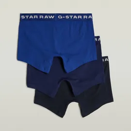 G-Star Boxershorts Boxer briefs blau / lila / weiß L 3er Pack