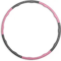 Matchu Sports Fitnessreifen - Hula Hoop Reifen - Gymnastikreifen - Rosa/Grau - 1.5 kg rosa 100 CM