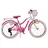 24" RH 33.5 cm rosa 7-Gang Handbremsen
