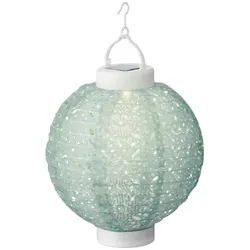 LED Solar Lampion pastellgrün D: 20cm Party Balkon Terrasse Gartenlampion