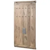 Massivmoebel24 Wandgarderobe Mango 100 x 8 x 190 cm Beige