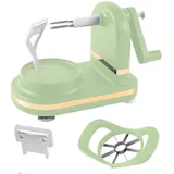 Elektrischer Apfelschäler, Gemüse Obst Schäler Kartoffelschälmaschine Küche Schälwerkzeug zum Schneiden (Hellgrün)