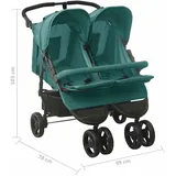 vidaXL Geschwisterwagen grün 10246