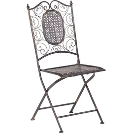Beliani Bistroset 2-tlg. Schwarz/Gold