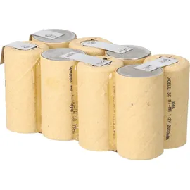 Akkuman Akkupack für Atlas Copco B9,6, BX9,6 9,6V 2000mAh Ni-MH Hochstromfähig Selbsteinbau