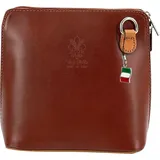 FLORENCE Mini Umhängetasche Leder Braun