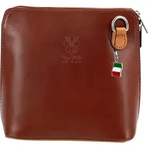 FLORENCE Mini Umhängetasche Leder Braun