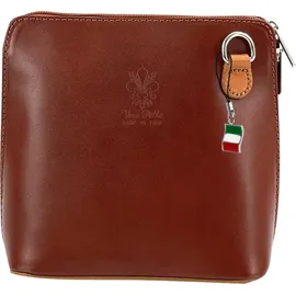 FLORENCE Mini Umhängetasche Leder Braun