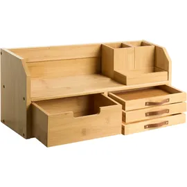 Beliani Küchenorganizer Fougasse Bambus Hellbraun