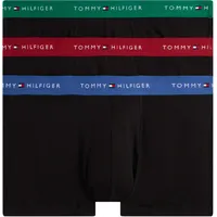 Trunk "3P WB TRUNK", Herren, Gr. XL (54), 3 Stk., reg rot, blu awrd, nouv grün, Jersey, Obermaterial: 95% Baumwolle, 5% Elasthan, TOMMY HILFIGER UNDERWEAR, körpernah, Unterhosen, mit Logo-Elastikbund