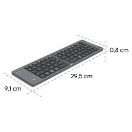 Hama Faltbare Mini Bluetooth Tastatur Travel 450 für Tablet/iPad Schwarz