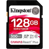 Kingston Canvas React Plus SD-Karte 128GB Class 10 UHS-II