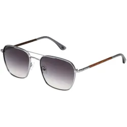 Mey & Edlich Herren Sonnenbrille Panorama silber - 01