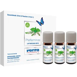 Venta Bio-Duft Pfefferminze, 100 % Natürliche Ätherische Bio-Öle, 3 x 10 ml