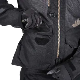 Leatt Adventure FlowTour 5.5 Textiljacke Schwarz/Dunkelgrau/Gold 4XL