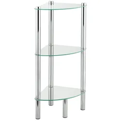 WENKO Eckregal Mod. Yago mit 3 Glasablagen