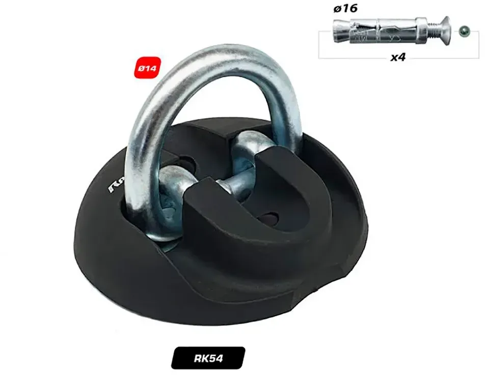 Radikal Rk54 Fixing Plate 14 Mm Vorhängeschloss - Black - One Size