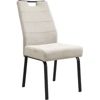 Hela 4-Fußstuhl ELVAS Polyester beige/schwarz