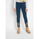 bonprix Thermoleggings BONPRIX "Thermo-Leggings", Mädchen, Gr. 152, N-Gr, blau (dunkelblau), Obermaterial: 95% Baumwolle, 5% Elasthan, Hosen, aus Baumwolle und Elasthan, bequeme Passform