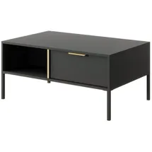 Feldmann-Wohnen Couchtisch, Grau, Holz, 1 Fächer, 1 Schubladen, Rechteckig,Rechteckig, 96.6x44.4x60 cm, Wohnzimmer, Wohnzimmertische, Couchtische