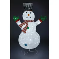 Mojawo XXL LED Schneemann / Weihnachtsmann 180CM 200 LEDs