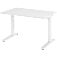 Bümö Schreibtisch Weiß, Weiß,
