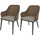 Proregal Gartenstuhl 59 x 63 x 84 cm beige 2 St.