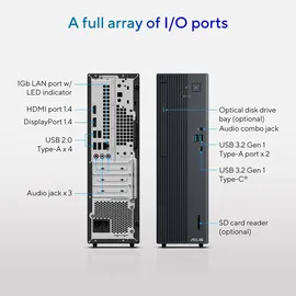 Asus ExpertCenter P500 SFF P500SV-05210H009X Intel Core m5 4,8 GHz 16 GB RAM 512 GB SSD Intel Arc Graphics Windows 11 Pro