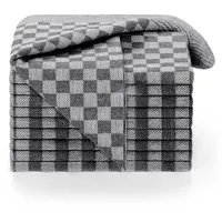 Blumtal Geschirrtuch Schwarz, Textil, Kariert, Quadratisch, 50x70 cm, Oeko-Tex®, Kochen, Geschirrtücher - Schürzen, Geschirrtücher