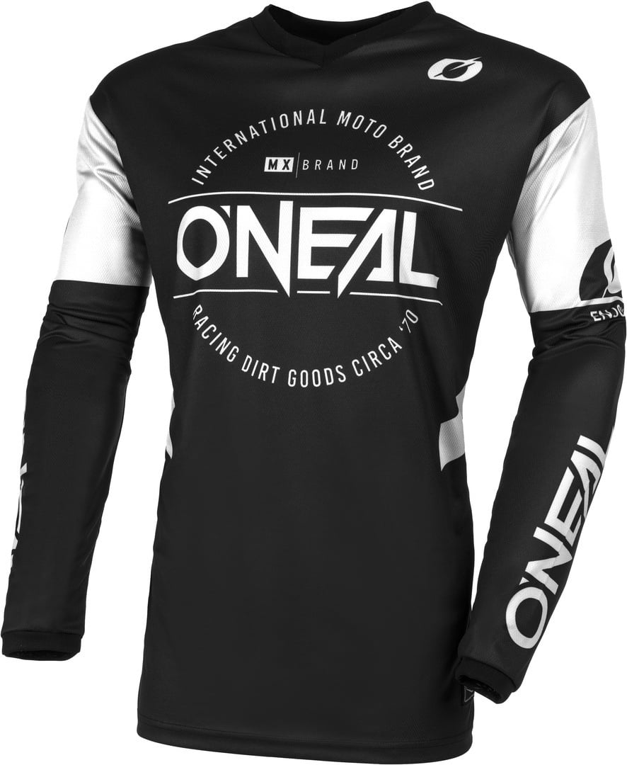 Oneal Element Brand Motocross Jersey, schwarz-weiss, Größe S für Männer